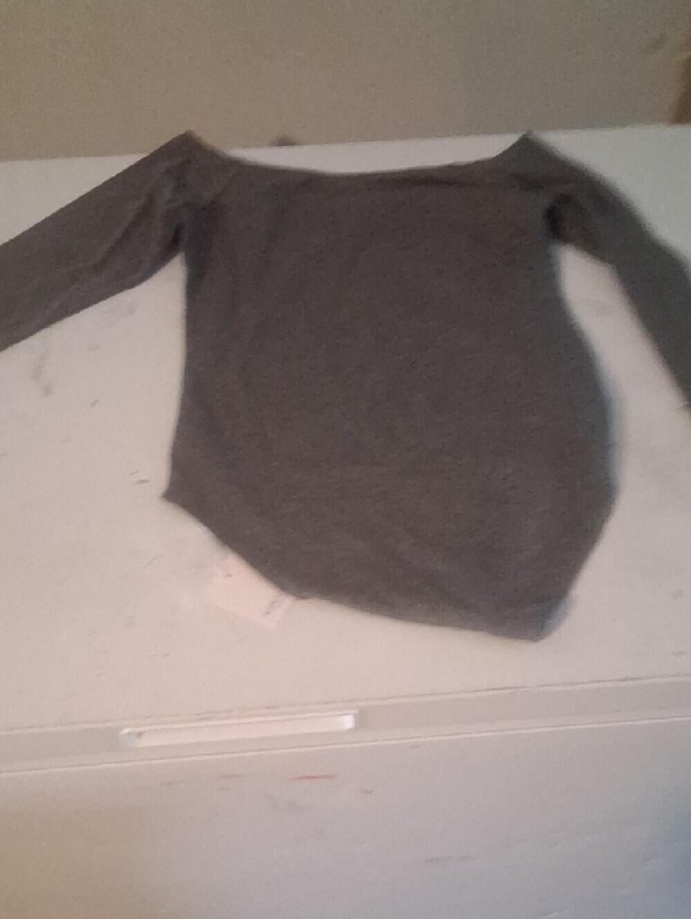 Maje Gray Scoop Neck Short Sleeve Bodysuit - Picture 7 of 7